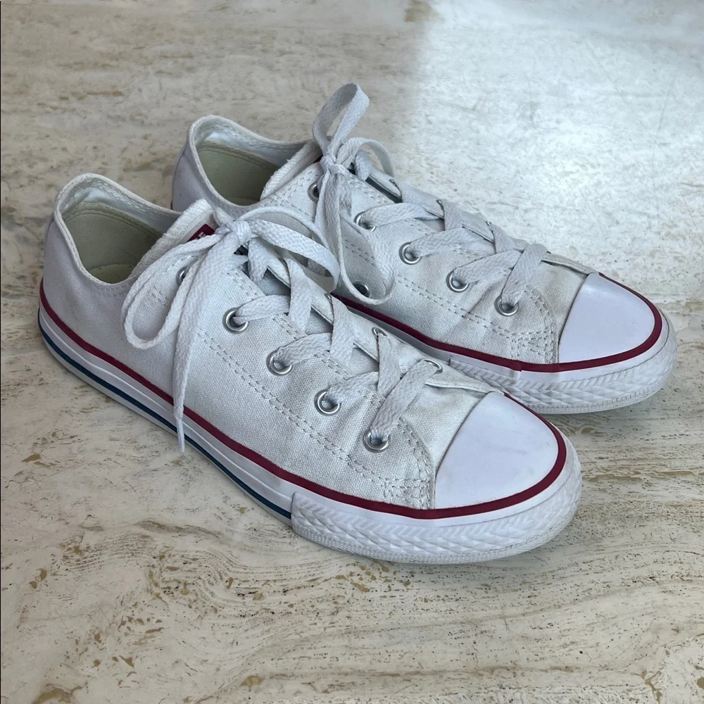 Converse All Star white size 3 Youth sneakers